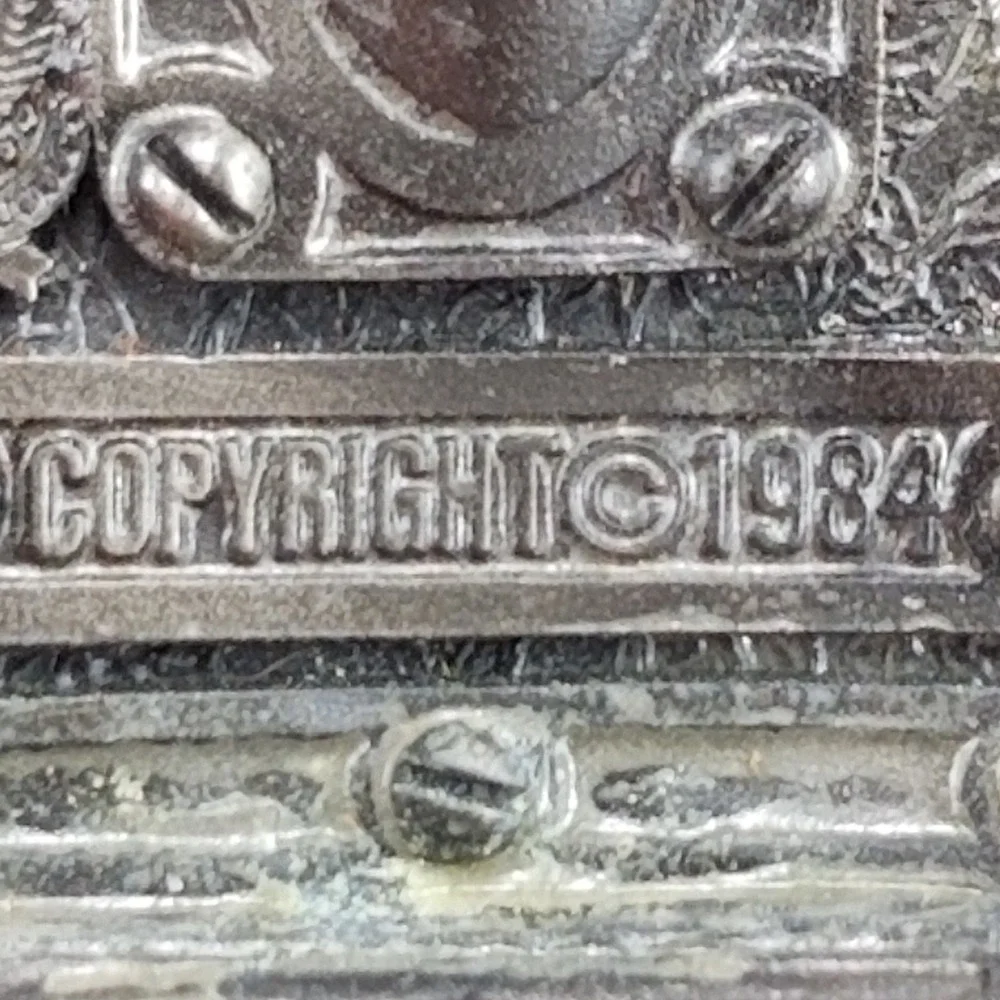 Vintage USA Number 1 Patriotic Small Belt Buckle‎ 1984 Collectible Metal